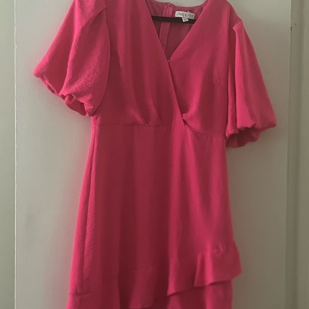 Bright Hot Pink Sleeveless Dress